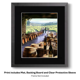 Wine Tasting at the Vineyard art print