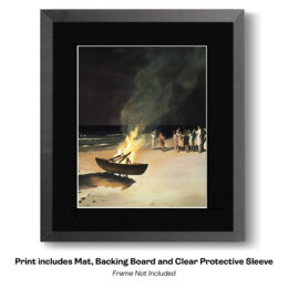 Family Reunion Beach Gathering art print