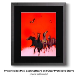 Red Horse Stampede art print