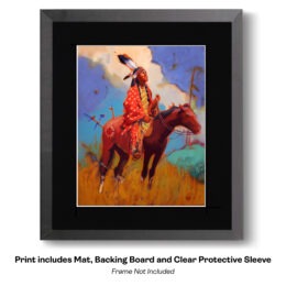Native American Horse Modern Impressionist Painting art print