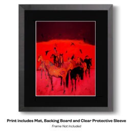 Red Horses 4 art print
