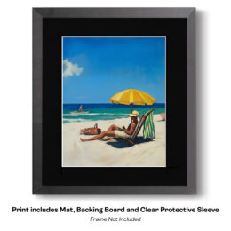 Dad Son Beach Day art print