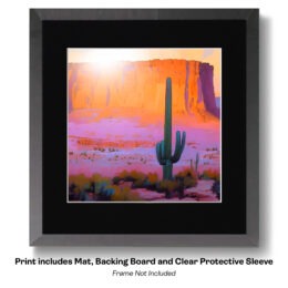 Saturated Landscape Southwest Canyon Sunset art print