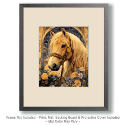 Vintage Nouveau Horse Art