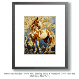 Abstract Paint Horse Art