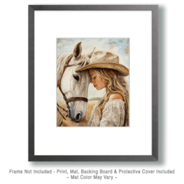 A Girl and Her Horse Kinship Art
