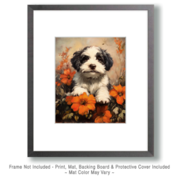 Old English Sheep Dog Puppy Art
