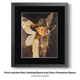 Portrait of Ella, Fairy Cowgirl art print
