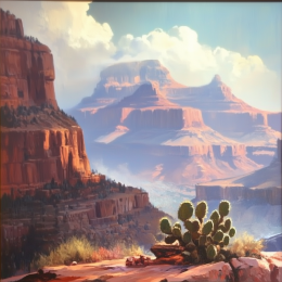 Southwestern Cliff Dreamscape art print