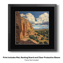 Southwestern Rock Cliffs Landscape art print
