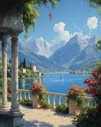 Beautiful View From Balcony art print