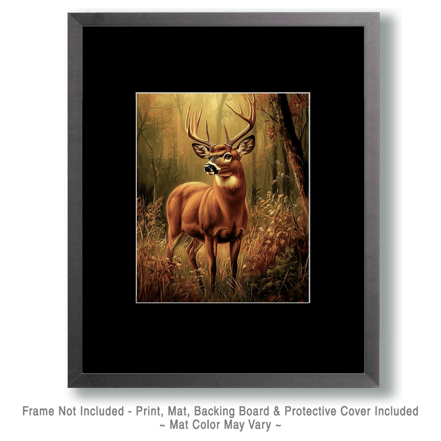 Pensive Buck Deer Art