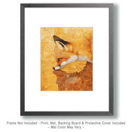 Stylized Red Fox Art