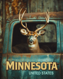 Minnesota Buck in Pickup