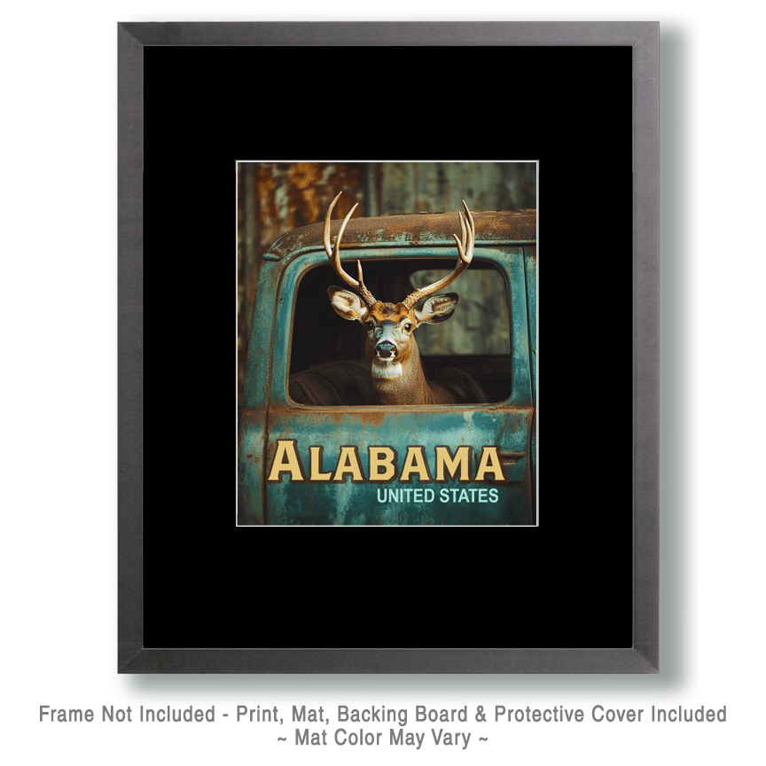 Alabama Buck in Pickup Art