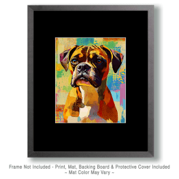 Stylized Boxer #1 Art