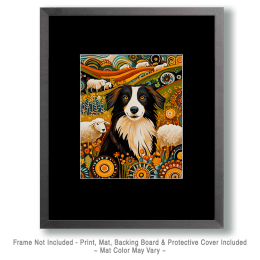 Stylized Border Collie #2 Art