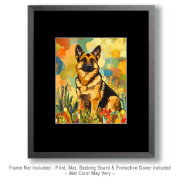 Stylized German Shepherd #2 Art