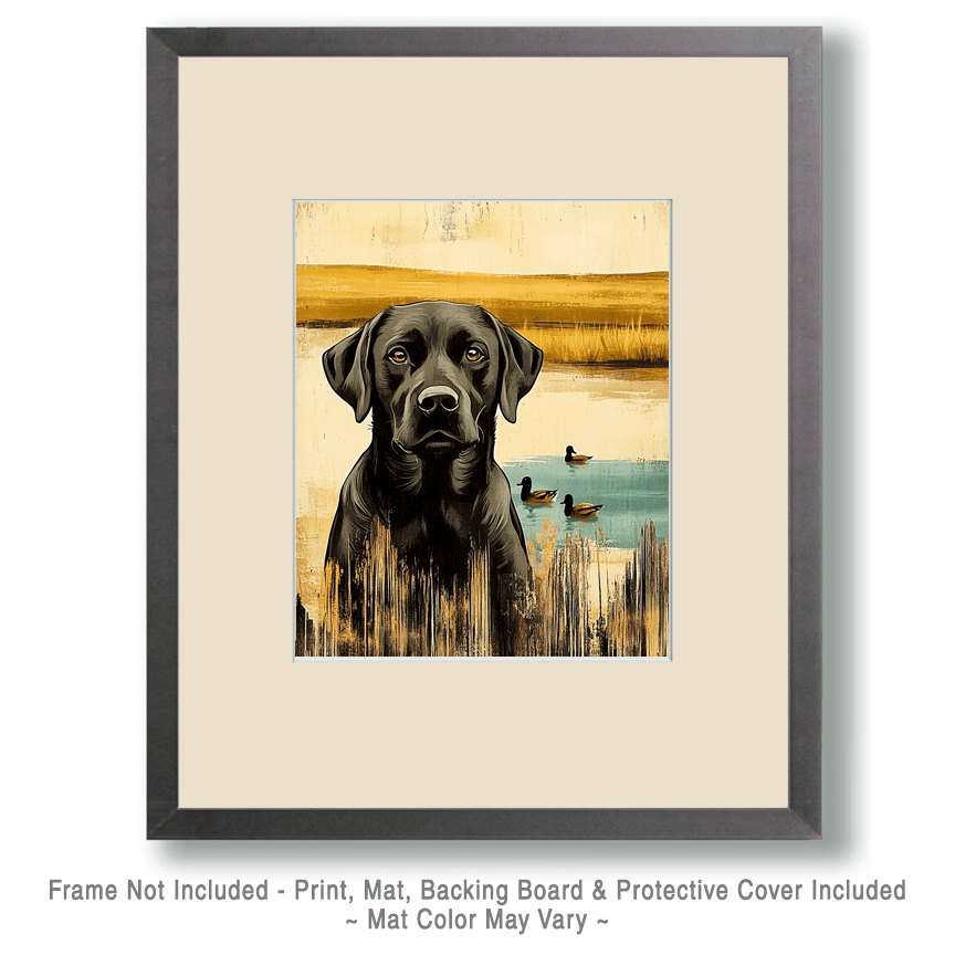 Vintage Labrador Retriever by Duck Pond Art