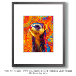 Stylized Ferret #3 Art