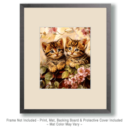 Two Ocelot Kittens Still-Life Art Print