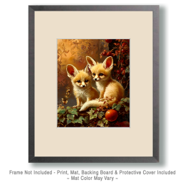 Fennec Fox Kits Still-Life Art Print