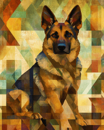 Stylized German Shepherd #1
