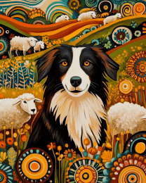 Stylized Border Collie #2