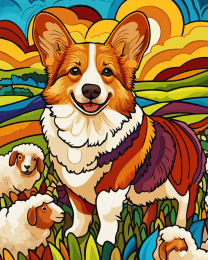 Stylized Welsh Corgi #1