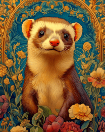 Stylized Ferret #1