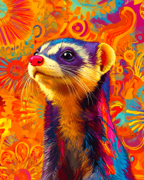 Stylized Ferret #3