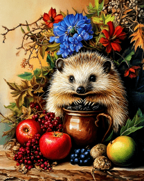 Hedgehog Still-Life Art