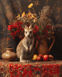 Wallaby Still-Life Art