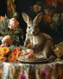 Curious Wallaby Still-Life Art