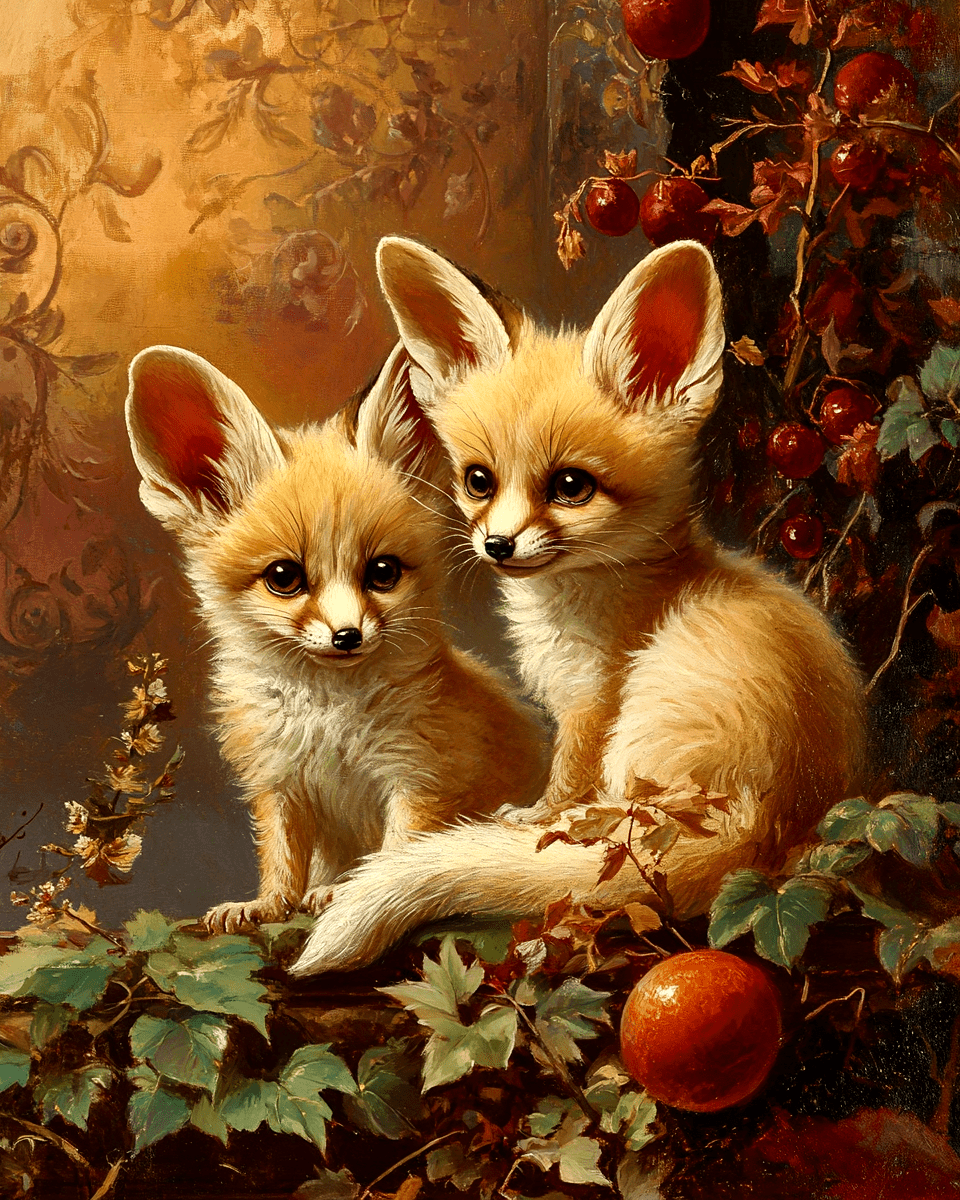 Fennec Fox Kits Still-Life Art