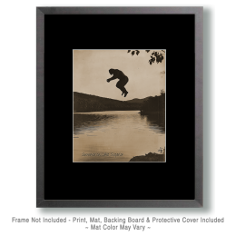 Bigfoot Jumping Lake Superior Art
