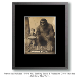 Bigfoot Fishing Trip Lake Winnibigoshish Art