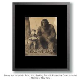 Bigfoot Fishing Trip Table Rock Lake Art