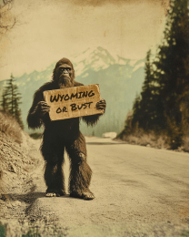 Bigfoot Hitchhiking to Wyoming