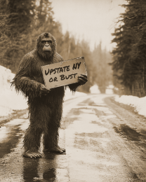 Bigfoot Hitchhiking to Upstate New York