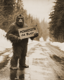 Bigfoot Hitchhiking to Minnesota