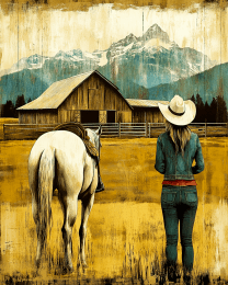 Vintage Cowgirl End of Trail