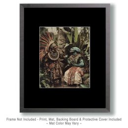 Aztec God & Alien Share a Good Laugh Art