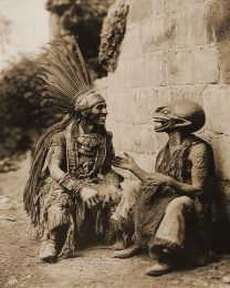 Aztec Warrier Listens to an Alien Joke