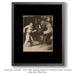 Deep Woods Roaring Contest - Man vs. Bigfoot Art