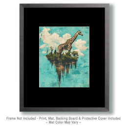 Dystopian Giraffe Art