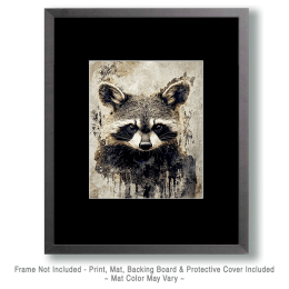 Dystopian Raccoon Art