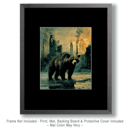 Dystopian Wandering Bear Art