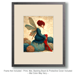 The Knitting Fairy Art