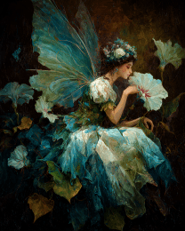 Turquoise Flower Fairy